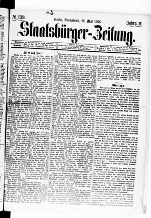 Staatsbürger-Zeitung vom 19.05.1866