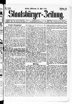 Staatsbürger-Zeitung vom 23.05.1866