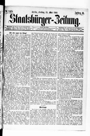 Staatsbürger-Zeitung on May 25, 1866
