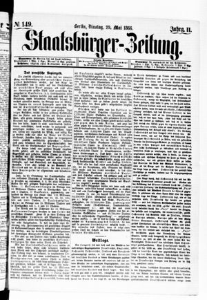 Staatsbürger-Zeitung vom 29.05.1866