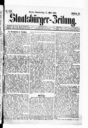 Staatsbürger-Zeitung vom 31.05.1866
