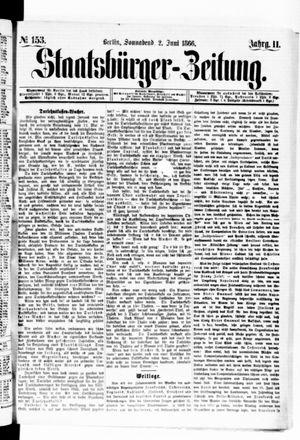 Staatsbürger-Zeitung vom 02.06.1866