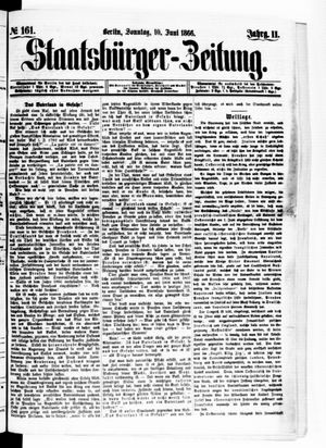 Staatsbürger-Zeitung vom 10.06.1866