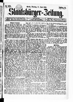 Staatsbürger-Zeitung on Jun 12, 1866