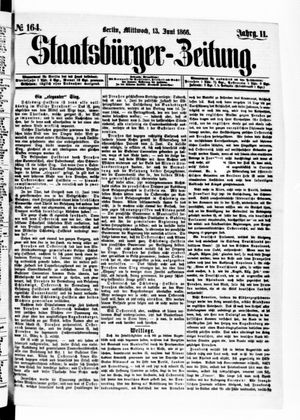 Staatsbürger-Zeitung vom 13.06.1866