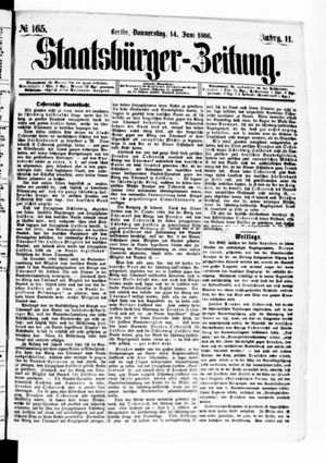 Staatsbürger-Zeitung on Jun 14, 1866