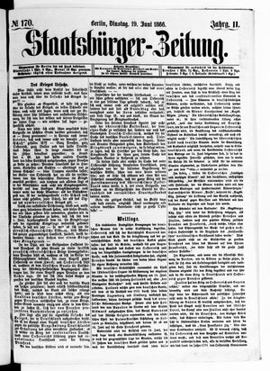 Staatsbürger-Zeitung on Jun 19, 1866