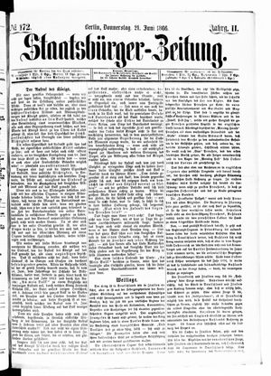 Staatsbürger-Zeitung vom 21.06.1866