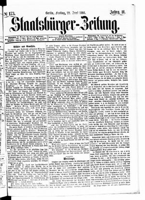 Staatsbürger-Zeitung on Jun 22, 1866