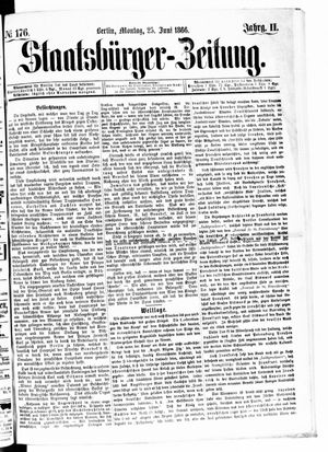 Staatsbürger-Zeitung vom 25.06.1866