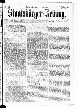 Staatsbürger-Zeitung vom 27.06.1866