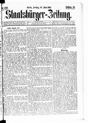 Staatsbürger-Zeitung vom 29.06.1866