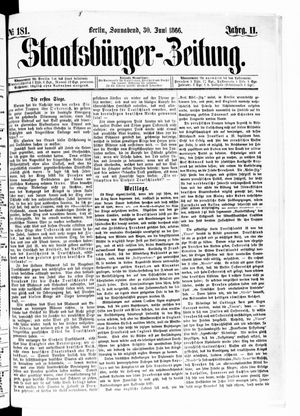 Staatsbürger-Zeitung vom 30.06.1866