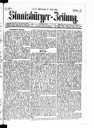 Staatsbürger-Zeitung vom 04.07.1866