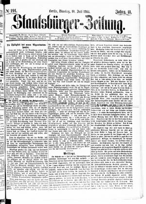 Staatsbürger-Zeitung vom 10.07.1866