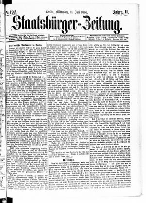 Staatsbürger-Zeitung vom 11.07.1866