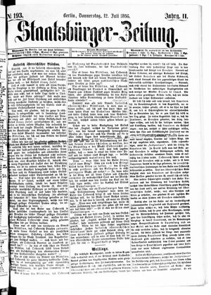 Staatsbürger-Zeitung vom 12.07.1866