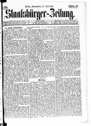 Staatsbürger-Zeitung on Jul 14, 1866