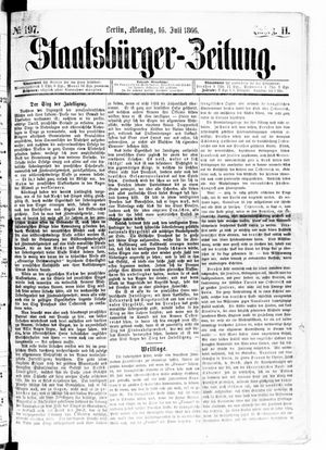 Staatsbürger-Zeitung vom 16.07.1866
