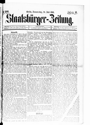 Staatsbürger-Zeitung on Jul 19, 1866