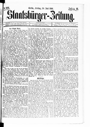 Staatsbürger-Zeitung vom 20.07.1866