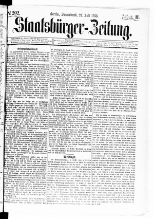 Staatsbürger-Zeitung vom 21.07.1866