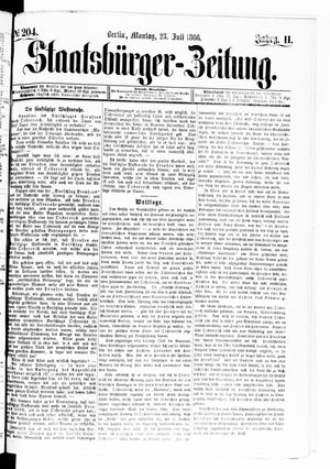 Staatsbürger-Zeitung on Jul 23, 1866