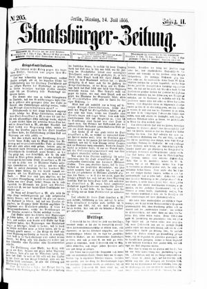 Staatsbürger-Zeitung vom 24.07.1866