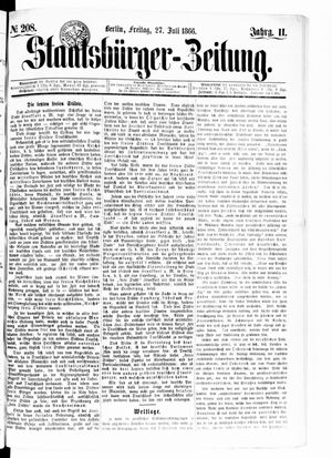 Staatsbürger-Zeitung vom 27.07.1866