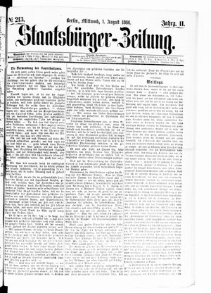 Staatsbürger-Zeitung on Aug 1, 1866