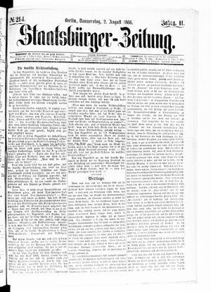 Staatsbürger-Zeitung vom 02.08.1866