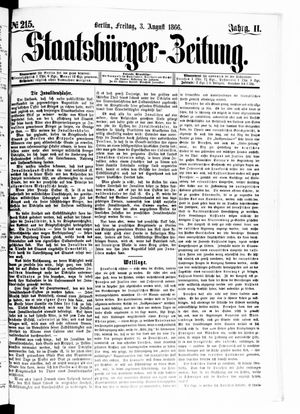 Staatsbürger-Zeitung vom 03.08.1866