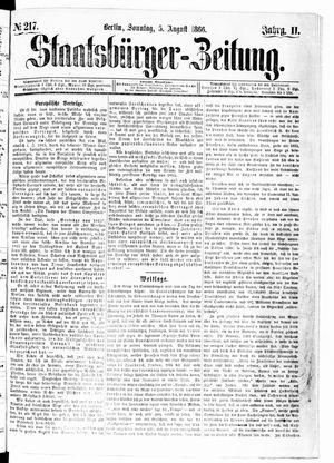 Staatsbürger-Zeitung on Aug 5, 1866