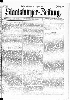 Staatsbürger-Zeitung vom 08.08.1866