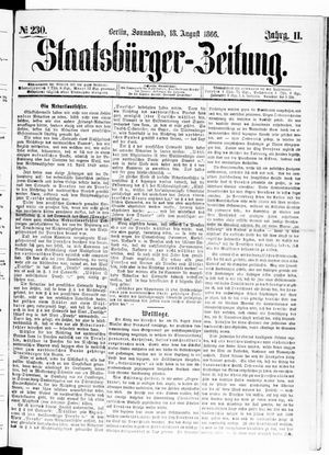 Staatsbürger-Zeitung on Aug 18, 1866