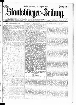 Staatsbürger-Zeitung on Aug 22, 1866