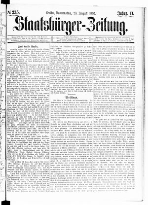 Staatsbürger-Zeitung on Aug 23, 1866