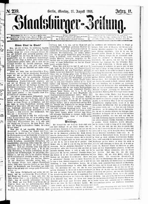 Staatsbürger-Zeitung vom 27.08.1866