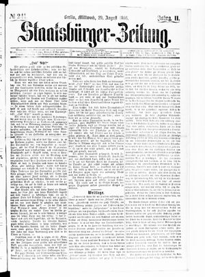 Staatsbürger-Zeitung vom 29.08.1866