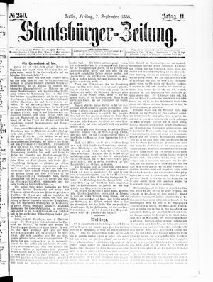 Staatsbürger-Zeitung vom 07.09.1866