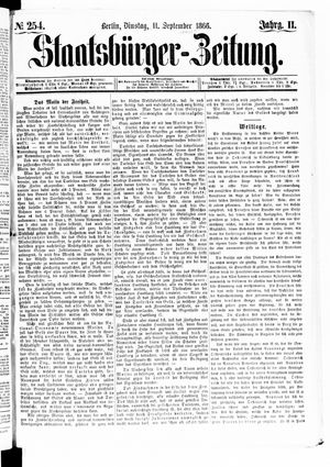 Staatsbürger-Zeitung vom 11.09.1866
