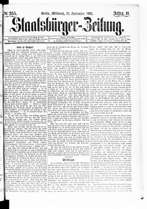 Staatsbürger-Zeitung vom 12.09.1866