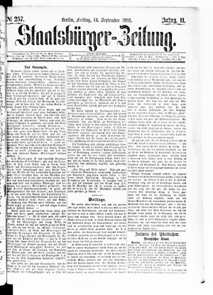 Staatsbürger-Zeitung vom 14.09.1866