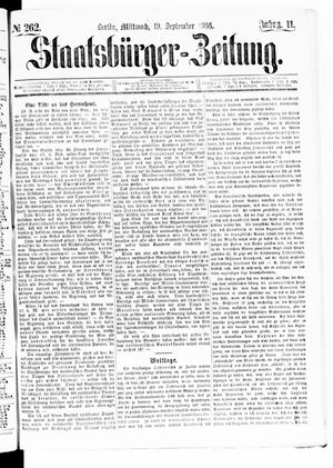 Staatsbürger-Zeitung vom 19.09.1866