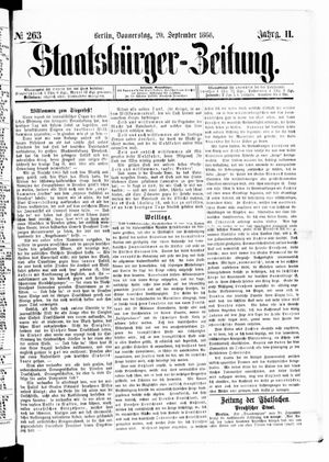 Staatsbürger-Zeitung vom 20.09.1866