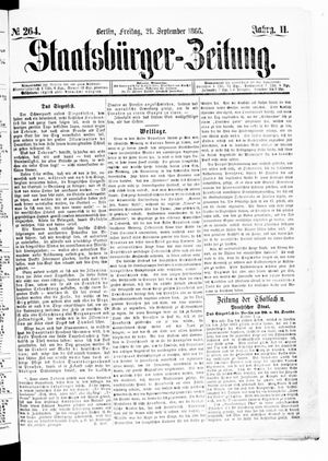 Staatsbürger-Zeitung vom 21.09.1866