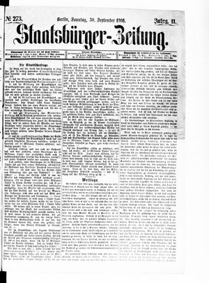 Staatsbürger-Zeitung vom 30.09.1866