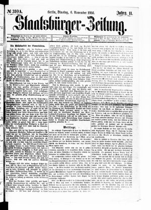 Staatsbürger-Zeitung on Nov 6, 1866