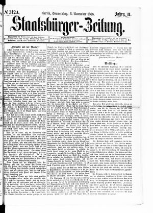 Staatsbürger-Zeitung vom 08.11.1866