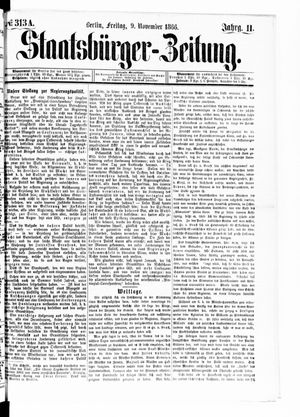 Staatsbürger-Zeitung vom 09.11.1866